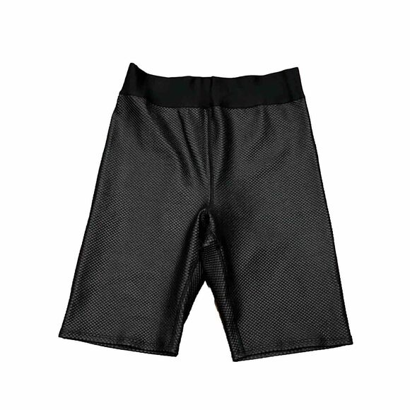 ONA by Yoon Chung Shorts Womens Large Spandex Bike Stretch Black Textured - Picture 1 of 4